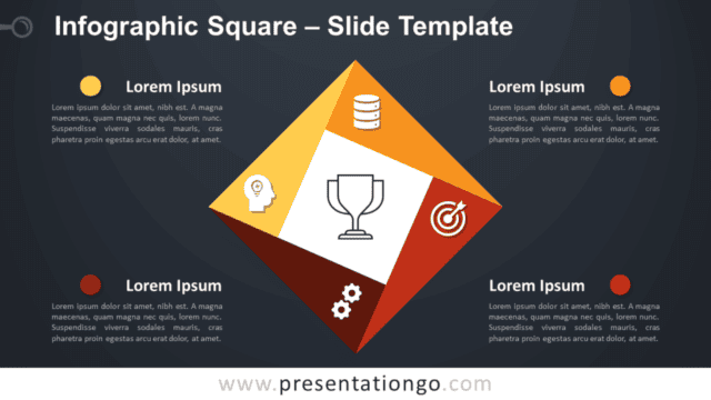 Free Infographic Square Diagram for PowerPoint and Google Slides