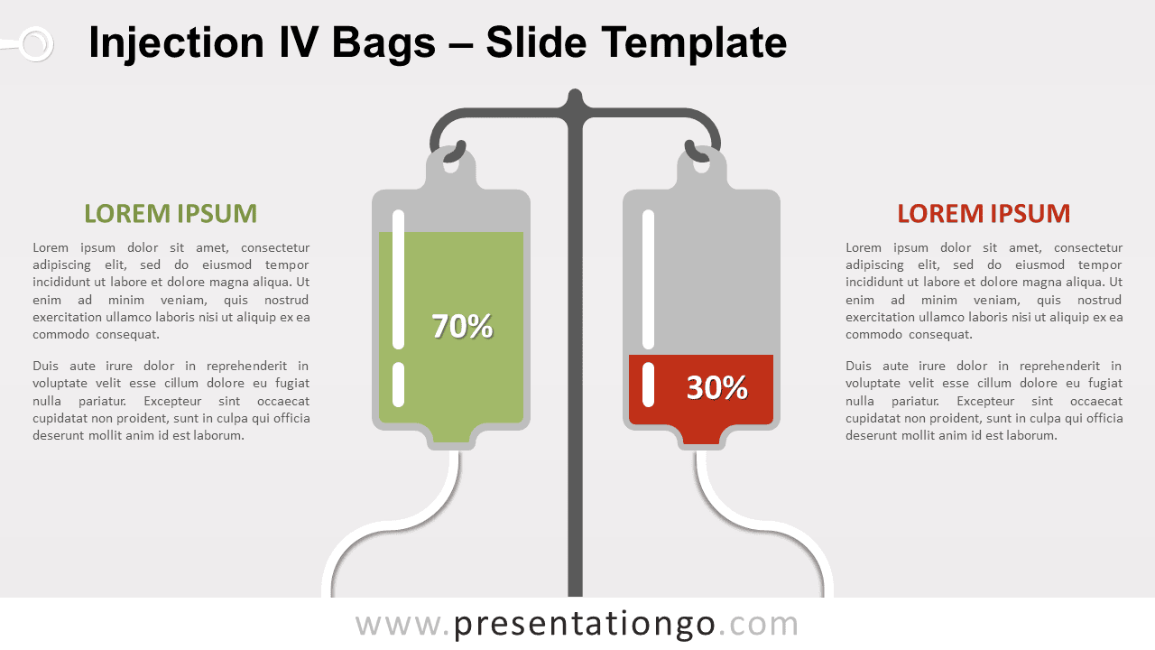 Free Injection IV Bags for PowerPoint and Google Slides