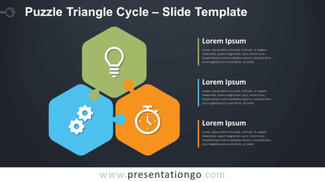 Puzzle Triangle Cycle Diagram for PowerPoint and Google Slides Free Puzzle Triangle Cycle Diagram for PowerPoint and Google Slides
