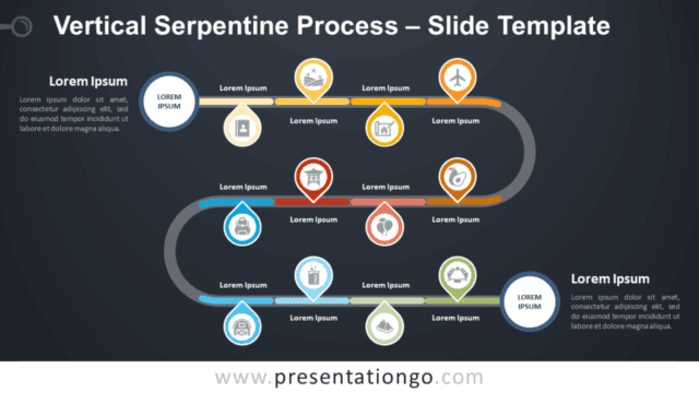 Vertical Serpentine Process Infographics for PowerPoint and Google Slides Free Vertical Serpentine Process Infographics for PowerPoint and Google Slides