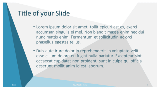 Abstract Origami Template for Google Slides – Title and Content Slide #1 Free Abstract Origami Template for Google Slides – Title and Content Slide (Variant 1)