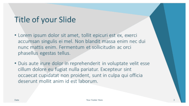Abstract Origami Template for Google Slides – Title and Content Slide #2 Free Abstract Origami Template for Google Slides – Title and Content Slide (Variant 2)