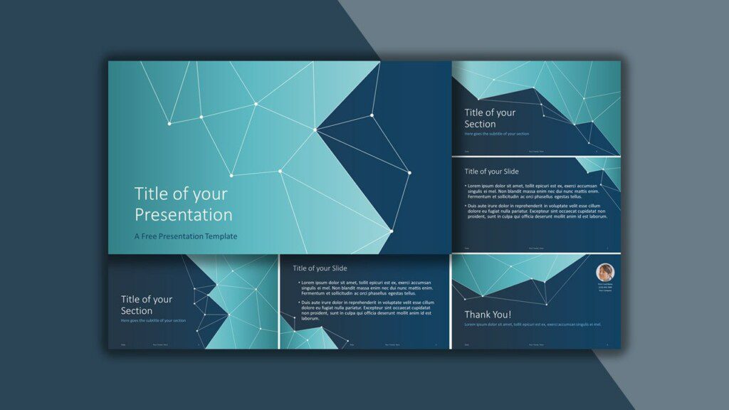 Free Blue Science and Tech Google Slides Theme and PowerPoint Template