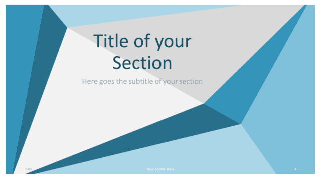 Abstract Origami Template for Google Slides – Section Slide #1 Free Abstract Origami Template for Google Slides – Section Slide (Variant 1)