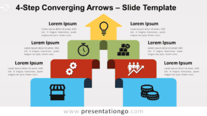 Free 4-Step Converging Arrows for PowerPoint and Google Slides