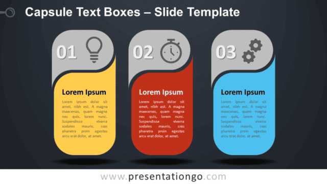 Capsule Text Boxes Infographic for PowerPoint and Google Slides Free Capsule Text Boxes Infographic for PowerPoint and Google Slides