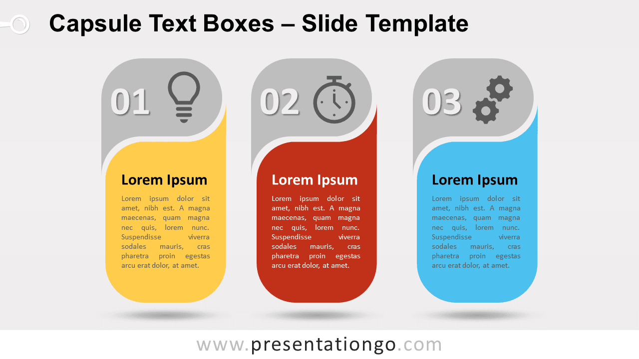 Free Capsule Text Boxes for PowerPoint and Google Slides