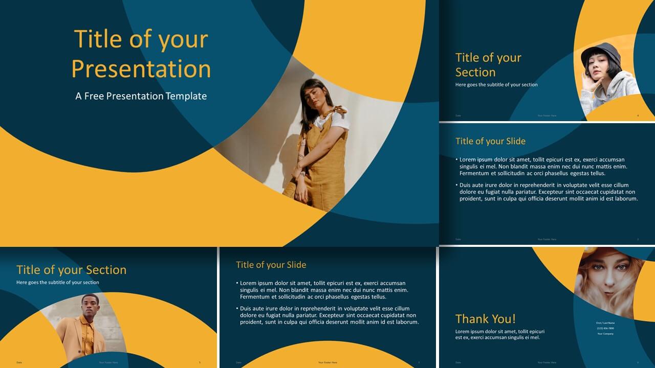 Free GOLDEN RING Template for Google Slides and PowerPoint