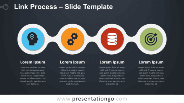 Link Process Infographic for PowerPoint and Google Slides Free Link Process Infographic for PowerPoint and Google Slides