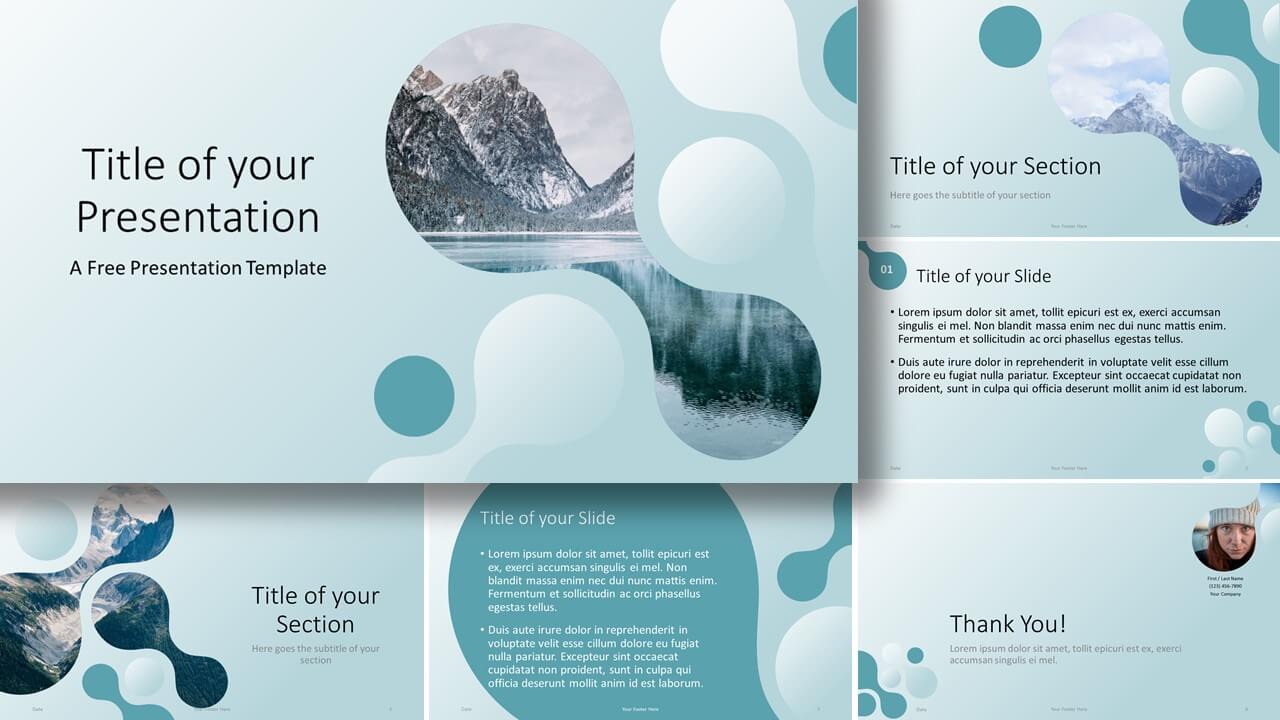 Free MOLECULAR Template for Google Slides and PowerPoint