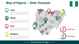 Free Map of Nigeria for PowerPoint and Google Slides