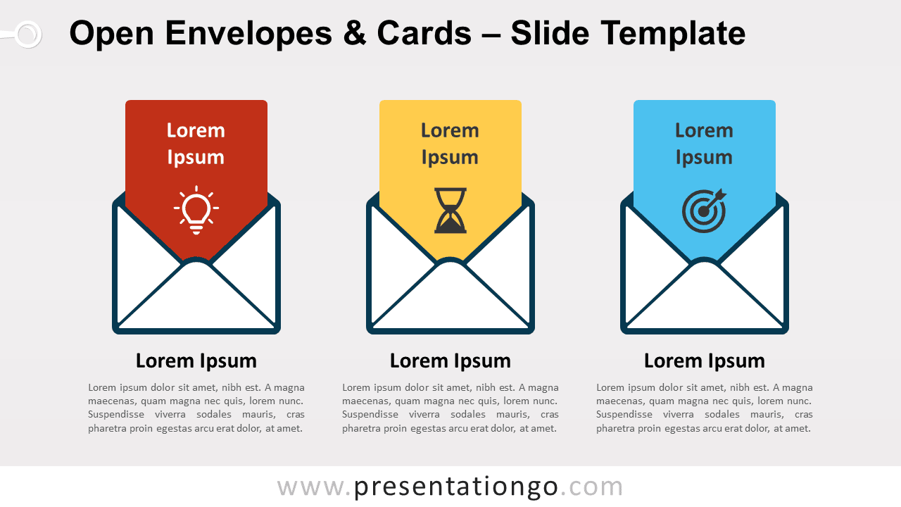Free Open Envelopes & Cards for PowerPoint and Google Slides