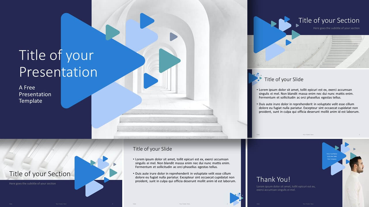 Free TRIANGLES Template for Google Slides and PowerPoint