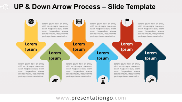 Up & Down Arrow Process for PowerPoint and Google Slides Free Up & Down Arrow Process for PowerPoint and Google Slides