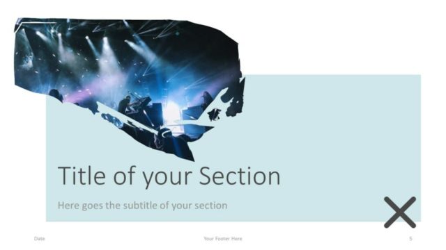 Concert Template for Google Slides – Section Slide #2 Free Concert Template for Google Slides – Section Slide (Variant 2)