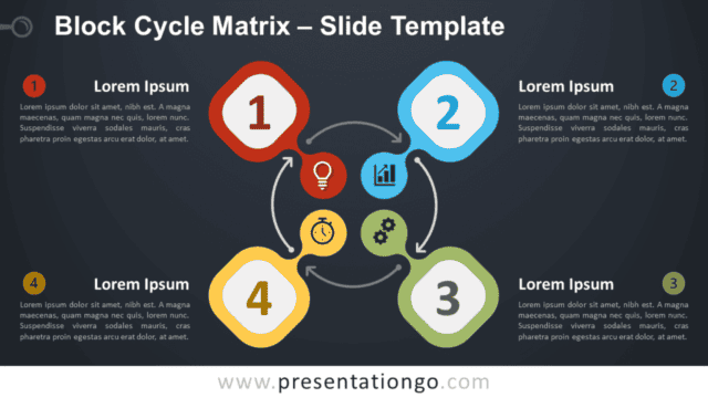 Block Cycle Matrix Diagram for PowerPoint and Google Slides Free Block Cycle Matrix Diagram for PowerPoint and Google Slides