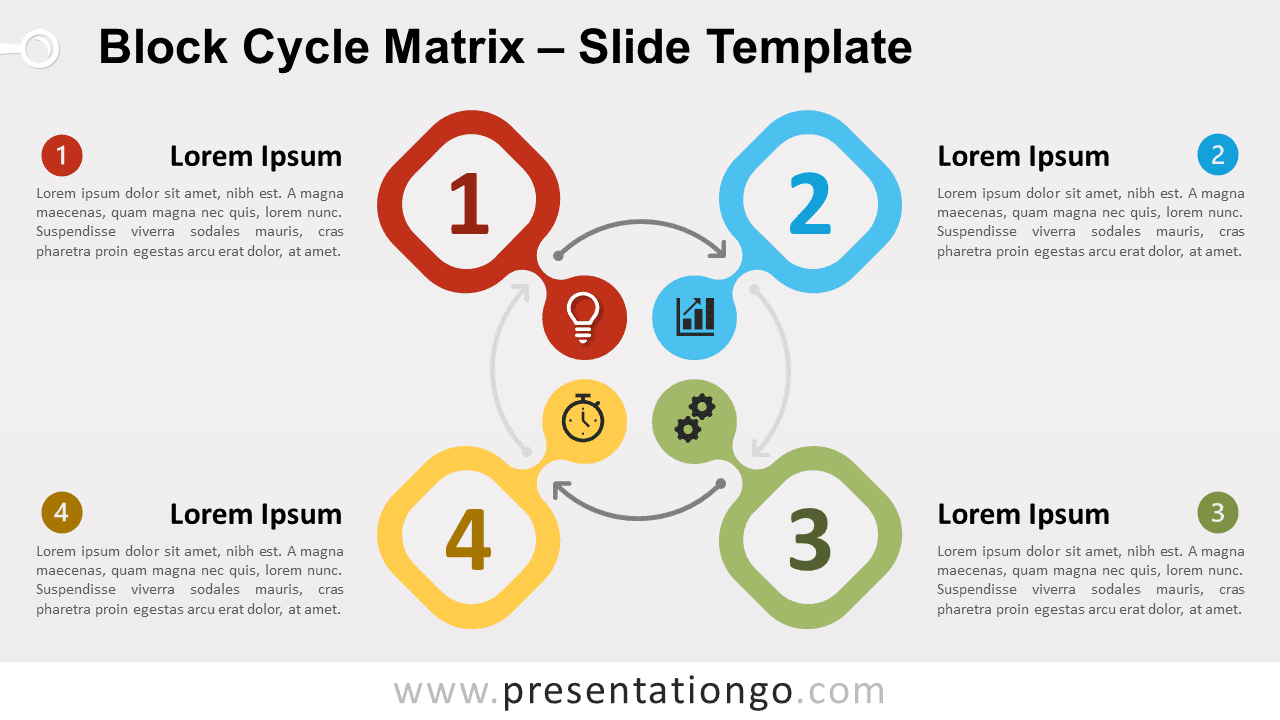 Free Block Cycle Matrix for PowerPoint and Google Slides
