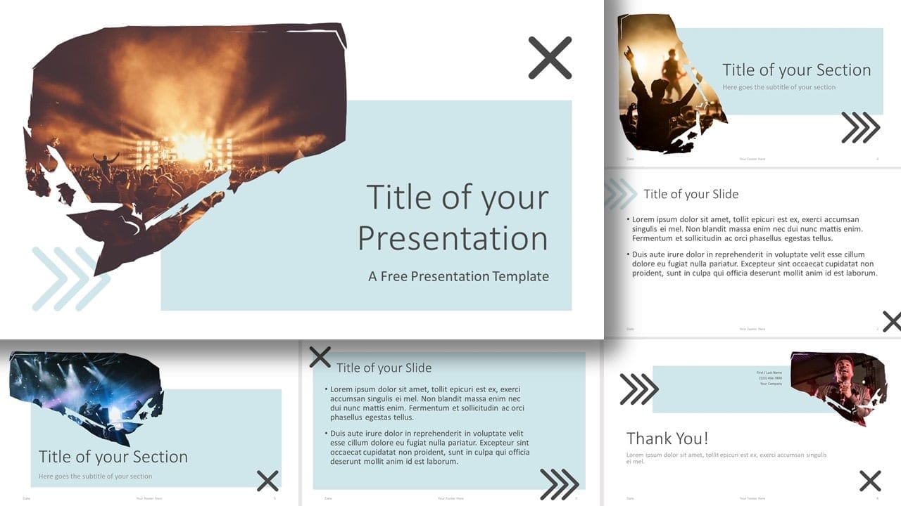 Free Concert Template for Google Slides and PowerPoint