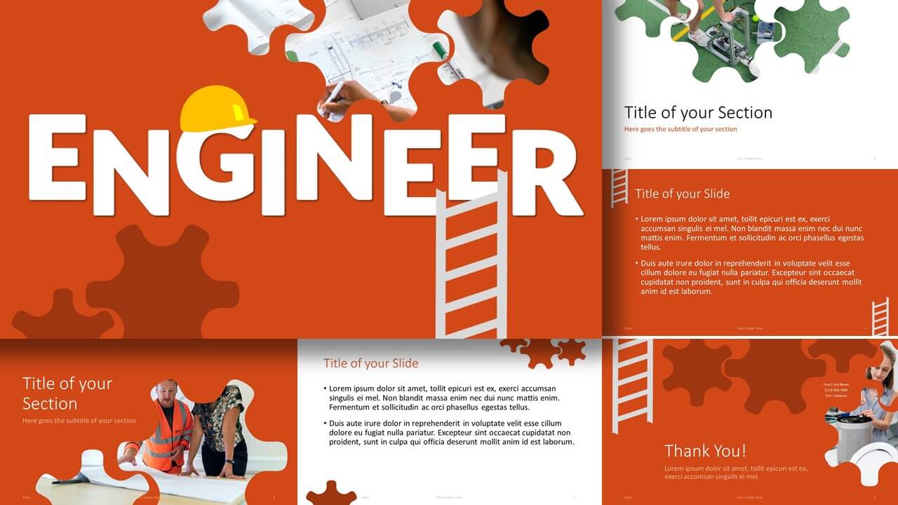 Free ENGINEER Template for Google Slides and PowerPoint