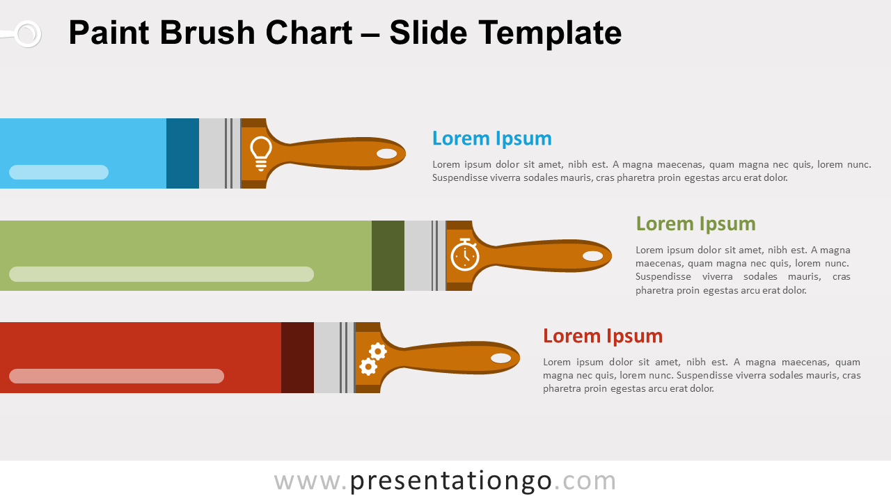 Free Paint Brush Chart for PowerPoint and Google Slides