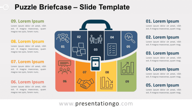 Puzzle Briefcase for PowerPoint and Google Slides Free Puzzle Briefcase for PowerPoint and Google Slides