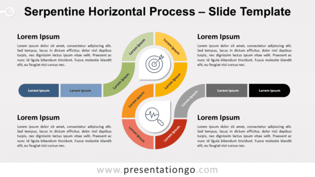 Serpentine Horizontal Process for PowerPoint and Google Slides Free Serpentine Horizontal Process for PowerPoint and Google Slides