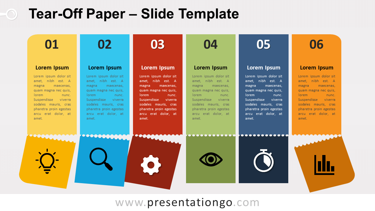 Free Tear-Off Paper for PowerPoint and Google Slides
