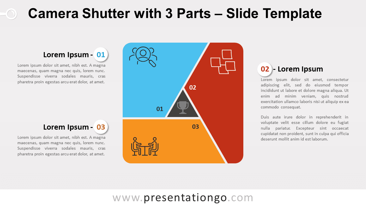Free Camera Shutter with 3 Parts for PowerPoint and Google Slides