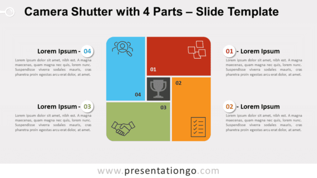 Free Camera Shutter with 4 Parts for PowerPoint and Google Slides