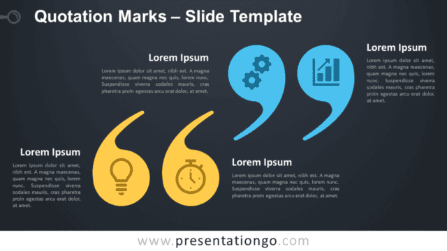 Free Quotation Marks Infographic for PowerPoint and Google Slides