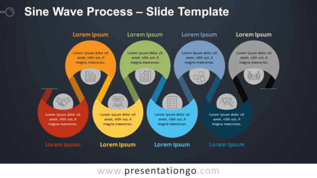 Sine Wave Process Diagram for PowerPoint and Google Slides Free Sine Wave Process Diagram for PowerPoint and Google Slides