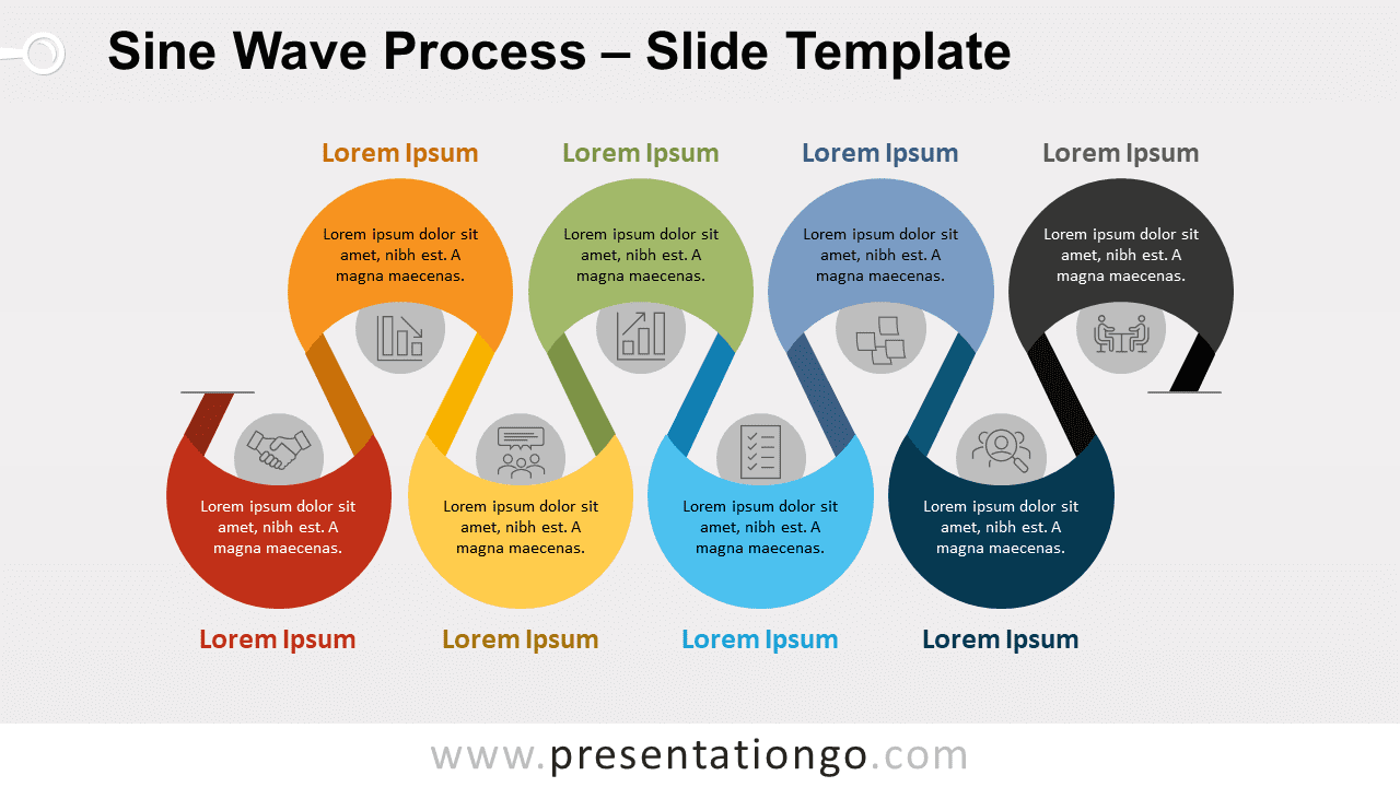 Free Sine Wave Process for PowerPoint and Google Slides