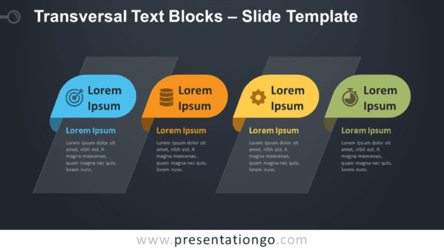 Transversal Text Blocks Infographic for PowerPoint and Google Slides Free Transversal Text Blocks Infographic for PowerPoint and Google Slides