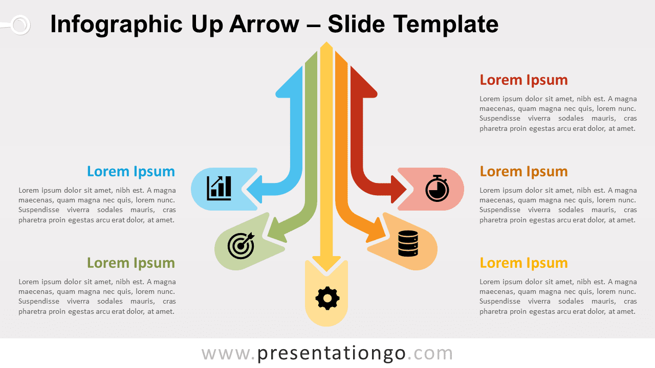 Infographic Up Arrow for PowerPoint and Google Slides