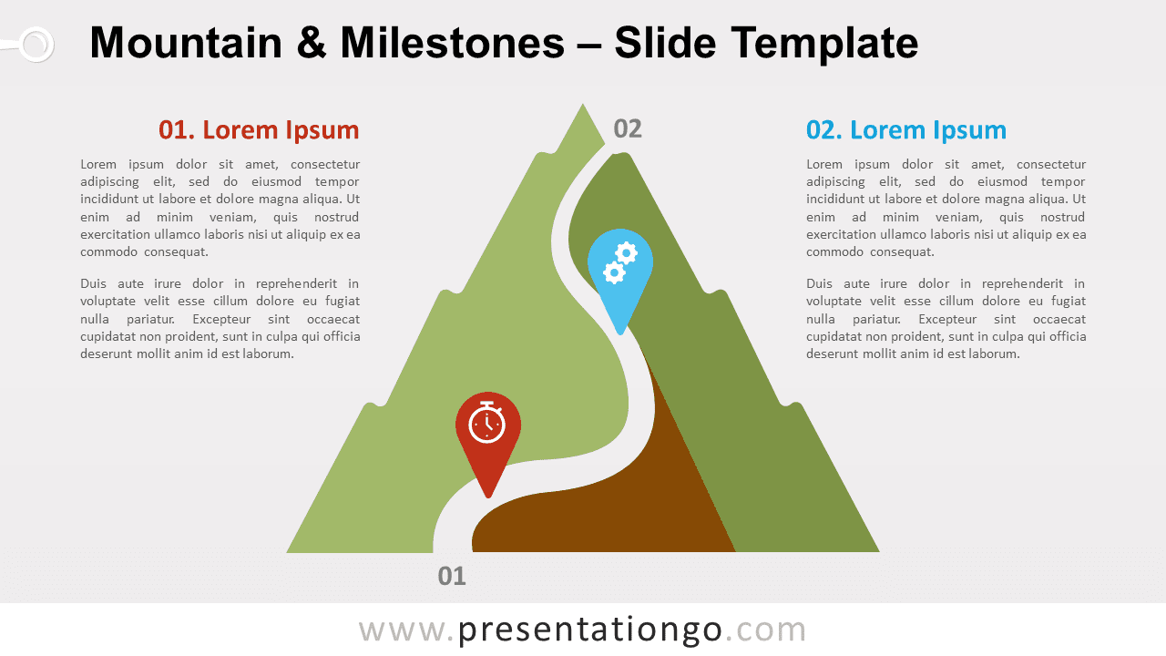 Mountain & Milestones for PowerPoint and Google Slides