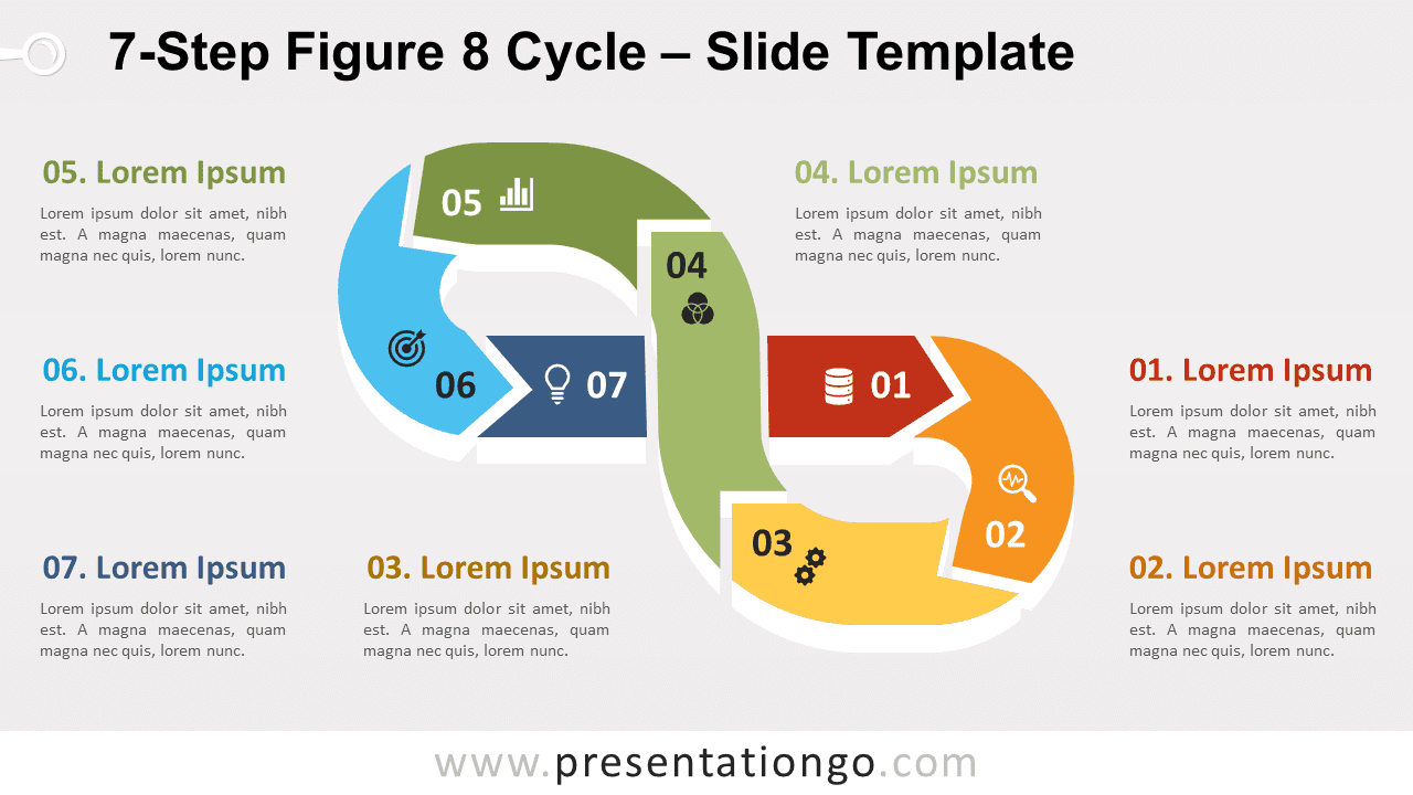 Free 7-Step Figure 8 Cycle for PowerPoint and Google Slides