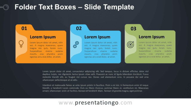 Folder Text Boxes Graphics for PowerPoint and Google Slides Free Folder Text Boxes Graphics for PowerPoint and Google Slides