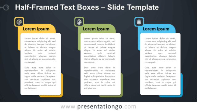Free Half-Framed Text Boxes Graphics for PowerPoint and Google Slides