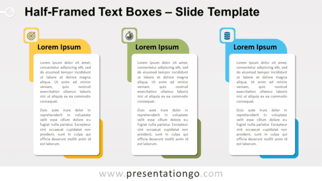 Free Half-Framed Text Boxes for PowerPoint and Google Slides