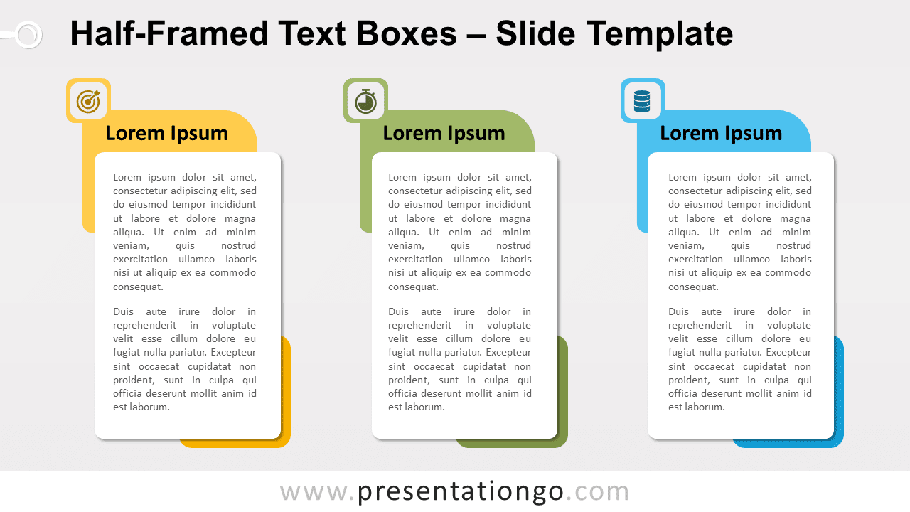 Free Half-Framed Text Boxes for PowerPoint and Google Slides