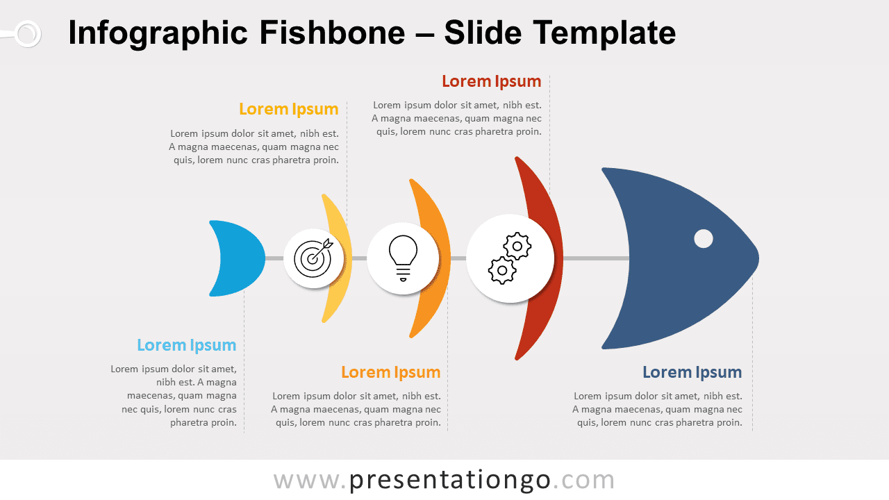 Free Infographic Fishbone for PowerPoint and Google Slides