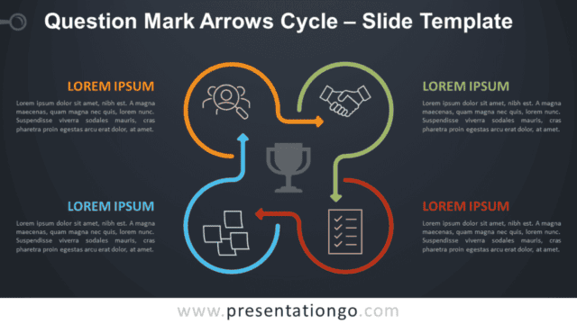 Question Mark Arrows Cycle Diagram for PowerPoint and Google Slides Free Question Mark Arrows Cycle Diagram for PowerPoint and Google Slides