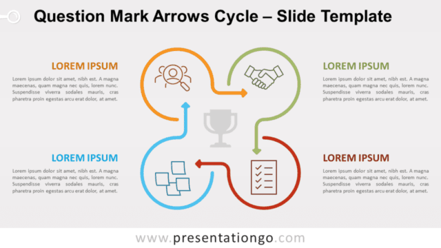 Question Mark Arrows Cycle for PowerPoint and Google Slides Free Question Mark Arrows Cycle for PowerPoint and Google Slides