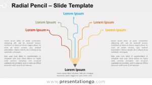 Free Radial Pencil for PowerPoint and Google Slides