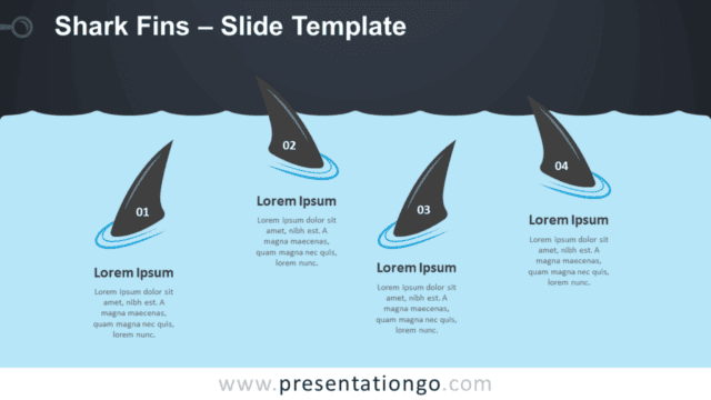 Free Shark Fins Graphics for PowerPoint and Google Slides
