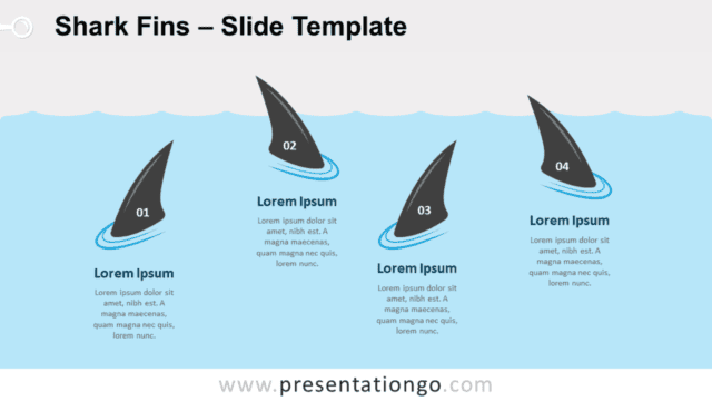 Free Shark Fins for PowerPoint and Google Slides