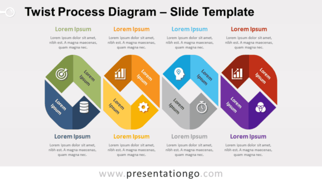 Twist Process Diagram for PowerPoint and Google Slides Free Twist Process Diagram for PowerPoint and Google Slides