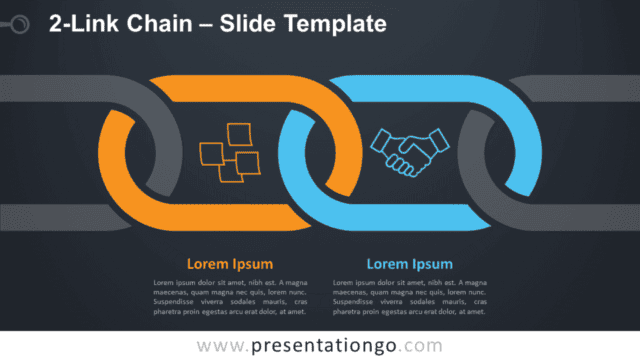 2-Link Chain Graphics for PowerPoint and Google Slides Free 2-Link Chain Graphics for PowerPoint and Google Slides