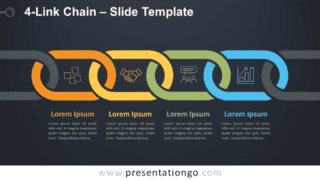 4-Link Chain Graphics for PowerPoint and Google Slides Free 4-Link Chain Graphics for PowerPoint and Google Slides