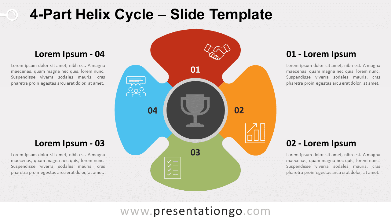 Free 4-Part Helix Cycle for PowerPoint and Google Slides